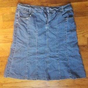 Denim skirt no slit